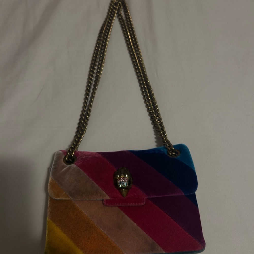 Multicolor Velvet Kurt Geiger mini bag